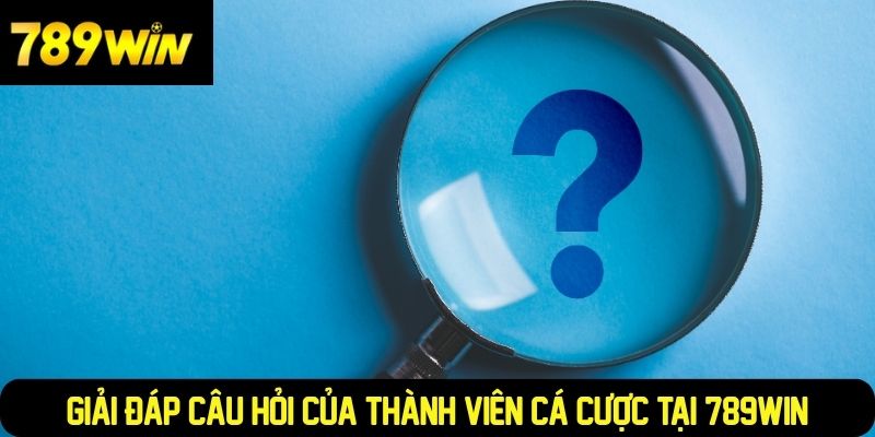Giải đáp câu hỏi của thành viên cá cược tại 789WIN